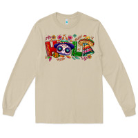 Mushroom Hola Cinco De Mayo Long Sleeve Tee - NancyCooperArtShop