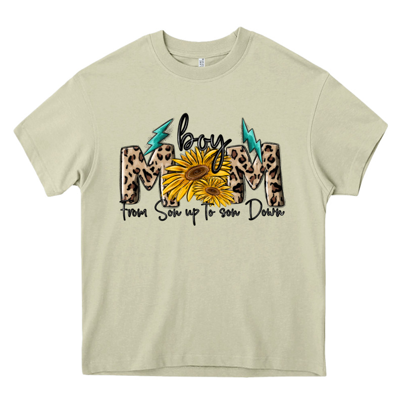 Boy Mom From Son Up To Sun Down Heavy Core Tee by MaliasSmallBusiness | Teevron