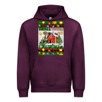 Mauve Wine Small Town Christmas Urban Hoodie - Artiststas