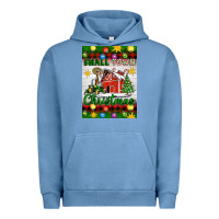 Pigment Pebble Blue Small Town Christmas Urban Hoodie - Artiststas