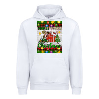 White Small Town Christmas Urban Hoodie - Artiststas