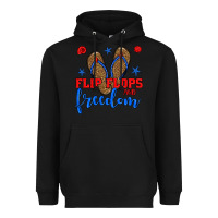 Black flip flops and freedom Heavyweight Hoodie - BundleAndBundleShop