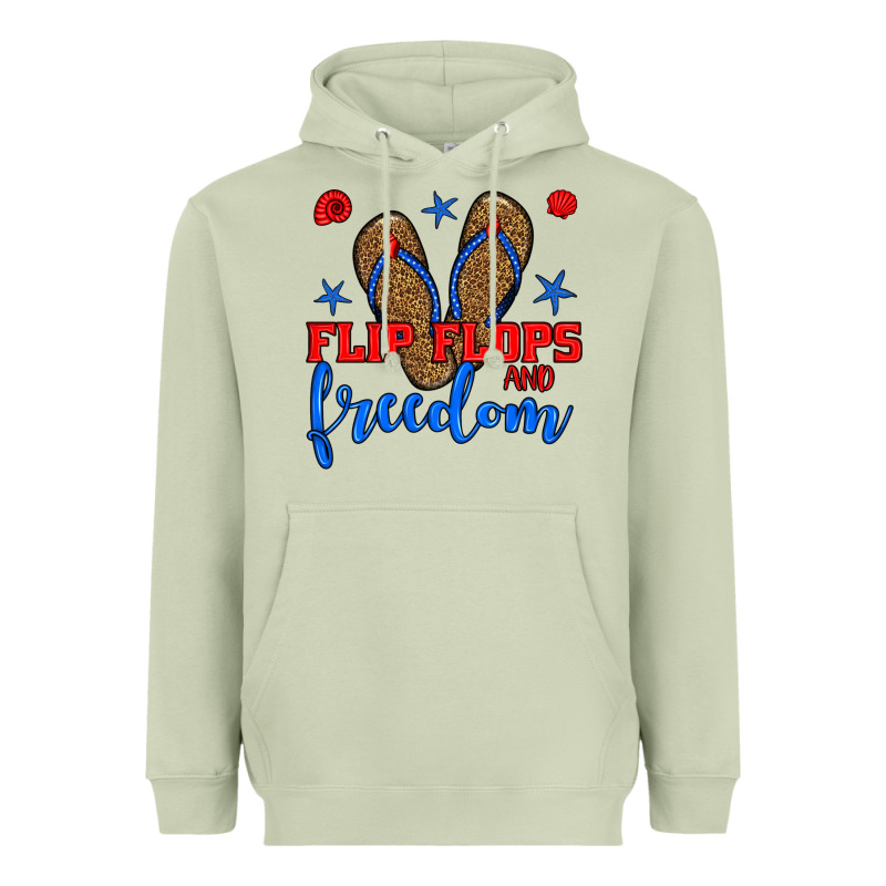 Flip Flops And Freedom Heavyweight Hoodie by BundleAndBundleShop | Teevron