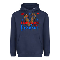 Navy flip flops and freedom Heavyweight Hoodie - BundleAndBundleShop