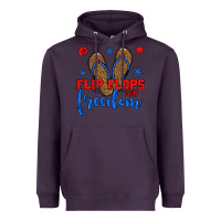 Plum flip flops and freedom Heavyweight Hoodie - BundleAndBundleShop