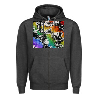 Charcoal Heather rainbow pride cowhide tumbler Zipper Hoodie - FaDigitalArtStudio