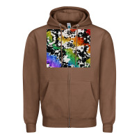 Chestnut rainbow pride cowhide tumbler Zipper Hoodie - FaDigitalArtStudio