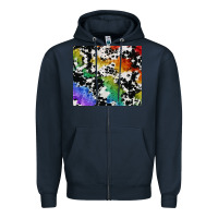 Navy rainbow pride cowhide tumbler Zipper Hoodie - FaDigitalArtStudio
