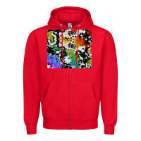 Red rainbow pride cowhide tumbler Zipper Hoodie - FaDigitalArtStudio