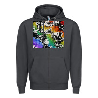 Smoke rainbow pride cowhide tumbler Zipper Hoodie - FaDigitalArtStudio