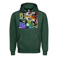 Sports Green rainbow pride cowhide tumbler Zipper Hoodie - FaDigitalArtStudio