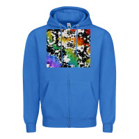 True Royal rainbow pride cowhide tumbler Zipper Hoodie - FaDigitalArtStudio