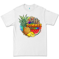 White hello summer pineapple Premium Tee - JahusDesignShop