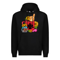 Black Western Football Coffee cup Premium Hoodie - FaDigitalArtStudio