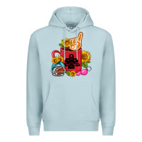 Blue Mist Western Football Coffee cup Premium Hoodie - FaDigitalArtStudio