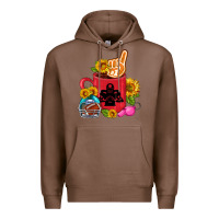 Chestnut Western Football Coffee cup Premium Hoodie - FaDigitalArtStudio