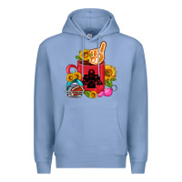 Colony Blue Western Football Coffee cup Premium Hoodie - FaDigitalArtStudio