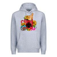 Heather Grey Western Football Coffee cup Premium Hoodie - FaDigitalArtStudio