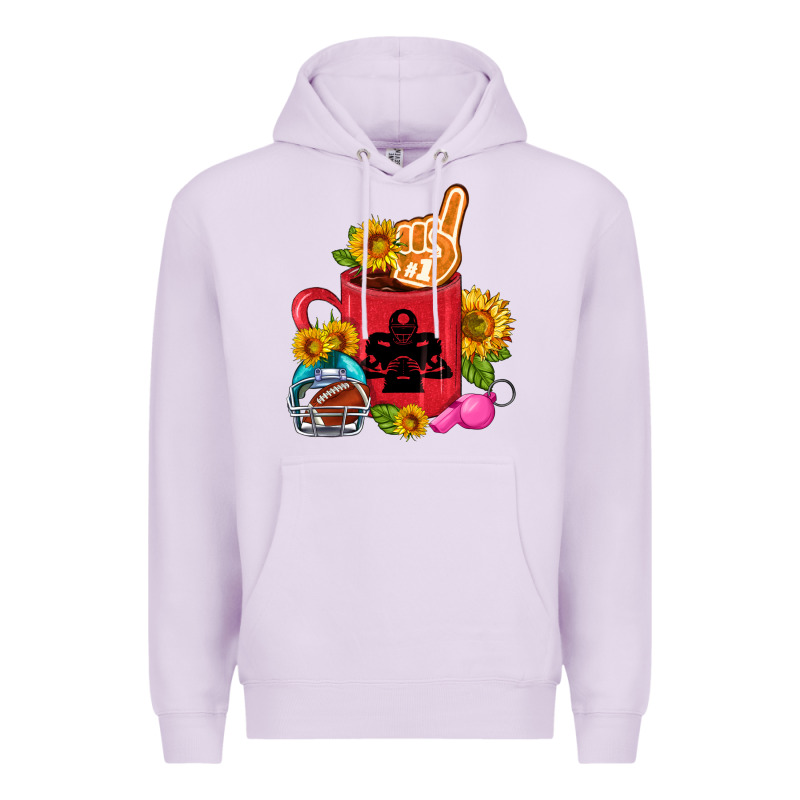 Western Football Coffee Cup Premium Hoodie by FaDigitalArtStudio | Teevron