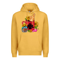 Mustard Western Football Coffee cup Premium Hoodie - FaDigitalArtStudio