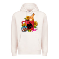 Pale Pink Western Football Coffee cup Premium Hoodie - FaDigitalArtStudio