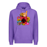 Purple Western Football Coffee cup Premium Hoodie - FaDigitalArtStudio