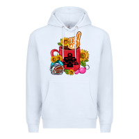 White Western Football Coffee cup Premium Hoodie - FaDigitalArtStudio