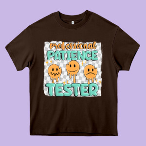 Professional Patience Heavy Core Tee Designed By Maliassmallbusiness