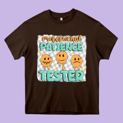 Professional Patience Heavy Core Tee Designed By Maliassmallbusiness