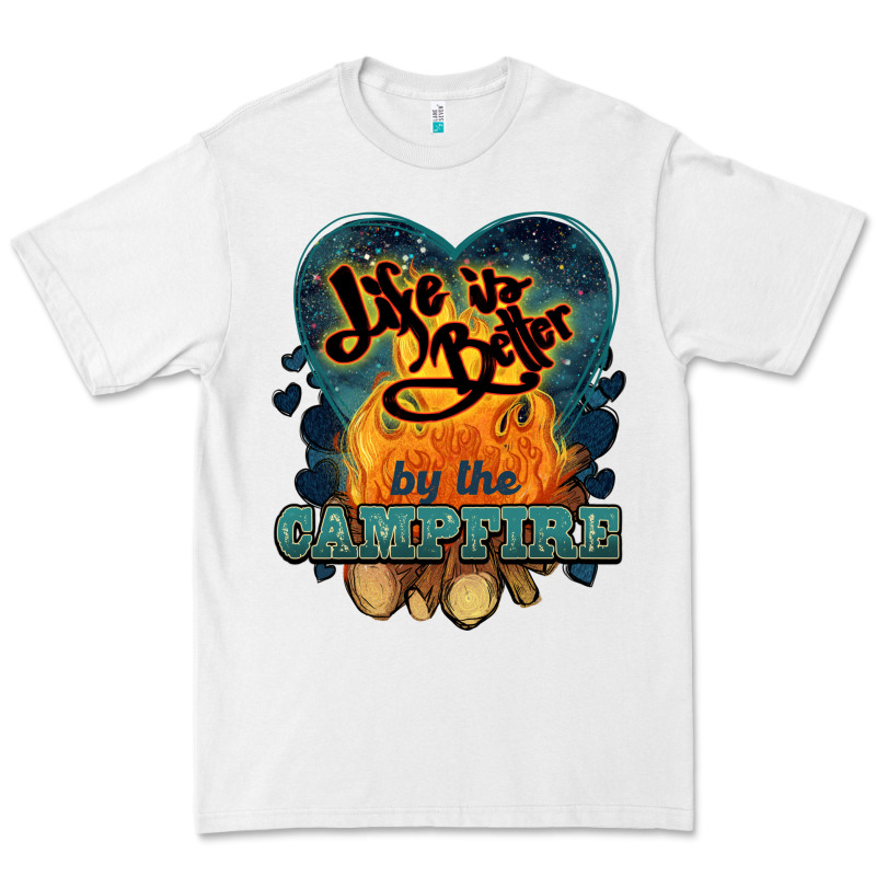 Life Is Better By The Campfire Premium Tee by NancyCooperArtShop | Teevron