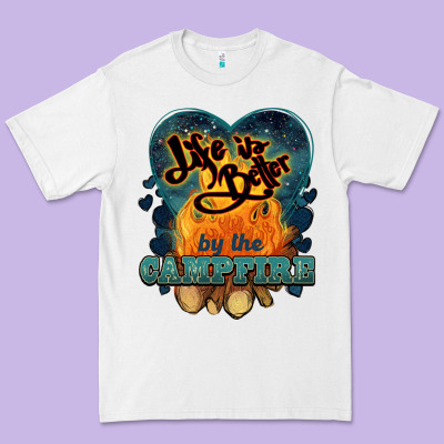 Life Is Better By The Campfire Premium Tee Designed By Nancycooperartshop