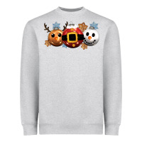 Heather Grey christmas Heavyweight Sweatshirt - CowGirlArtShop