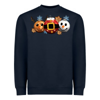 Navy christmas Heavyweight Sweatshirt - CowGirlArtShop
