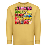 Antique Gold a Teacher Takes a Hand Opens a mind and Touches A Premium Sweatshirt - CowhideDigitalArt