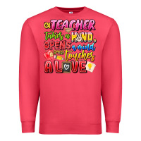 Cardinal a Teacher Takes a Hand Opens a mind and Touches A Premium Sweatshirt - CowhideDigitalArt