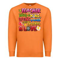 Carrot a Teacher Takes a Hand Opens a mind and Touches A Premium Sweatshirt - CowhideDigitalArt