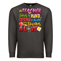 Smoke a Teacher Takes a Hand Opens a mind and Touches A Premium Sweatshirt - CowhideDigitalArt