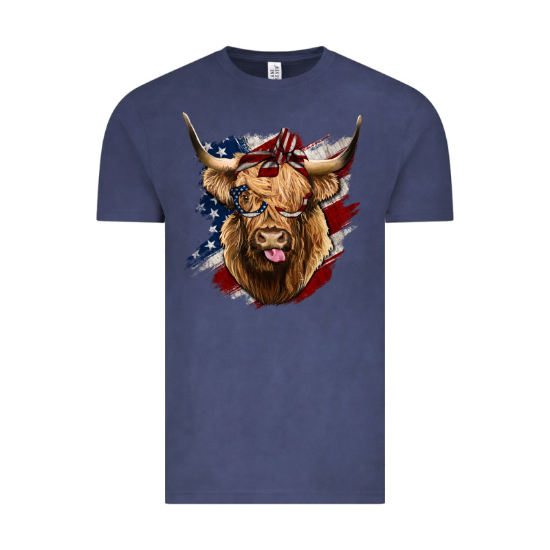 American Highland Cow Vintage Tee by Bettercallsaul | Teevron