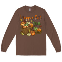 Chestnut Happy Fall Y'all Long Sleeve Tee - texasbilliewilder