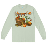 Matcha Happy Fall Y'all Long Sleeve Tee - texasbilliewilder