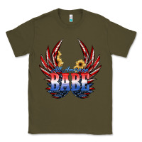 Army Green All America Babe Classic Tee - JahusDesignShop