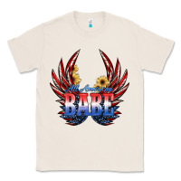 Natural All America Babe Classic Tee - JahusDesignShop