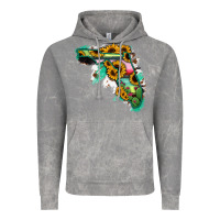 Cloud Rock Florida Map Sunflower Cactus Serape Vintage Hoodie - RanaPortraitStore