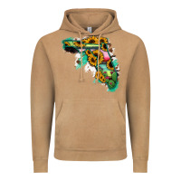 Vintage Camel Florida Map Sunflower Cactus Serape Vintage Hoodie - RanaPortraitStore