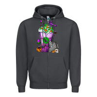 Smoke Halloween Cold Drink Frappe With Tombstone Zipper Hoodie - FaDigitalArtStudio