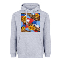 Heather Grey western 4th of july seamless pattern Heavyweight Hoodie - BundleAndBundleShop
