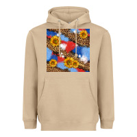 Mushroom western 4th of july seamless pattern Heavyweight Hoodie - BundleAndBundleShop