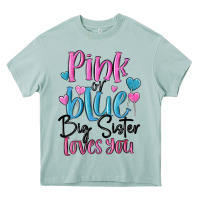 Arona pink or blue big sister loves you Heavy Core Tee - MaliasSmallBusiness