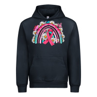 Navy Breast Cancer Rainbow Urban Hoodie - Artiststas