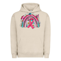 Pigment French Oak Breast Cancer Rainbow Urban Hoodie - Artiststas